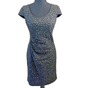 NWT Ann Taylor Cap Sleeve Animal Print Dress - Size 4 Petite